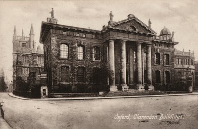 Oxford, Clarendon Buildings (černobílá fotografie) od English Photographer
