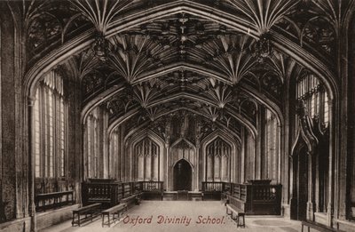 Oxford, Divinity School (černobílá fotografie) od English Photographer