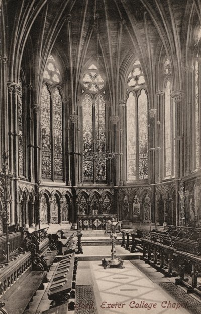 Oxford, Exeter College Chapel (černobílá fotografie) od English Photographer