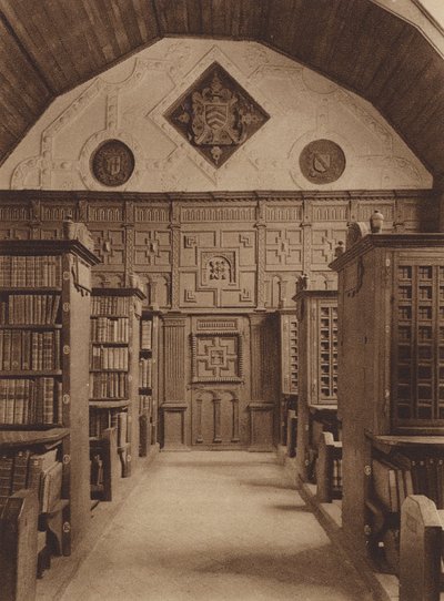 Oxford: Merton College, The Library, severní konec (čb fotografie) od English Photographer