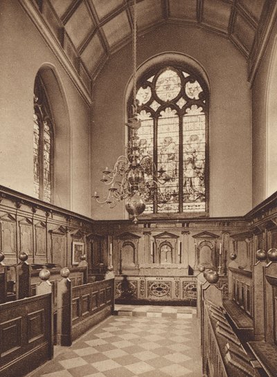 Oxford: Oriel College, kaple (čb fotografie) od English Photographer