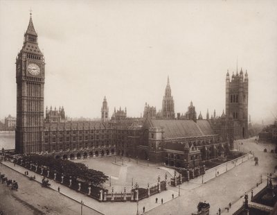 Westminsterský palác, Londýn (čb fotografie) od English Photographer