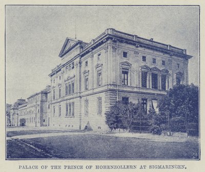 Palác prince z Hohenzollernu v Sigmaringenu od English Photographer