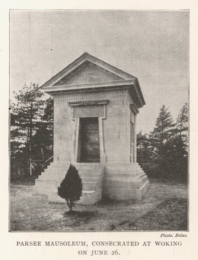 Parsee Mauzoleum, vysvěcené ve Wokingu dne 26. června od English Photographer