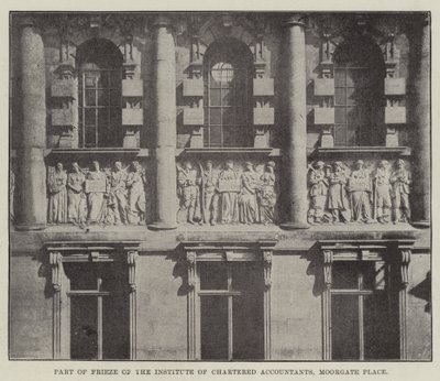 Část Frieze Institutu autorizovaných účetních, Moorgate Place od English Photographer