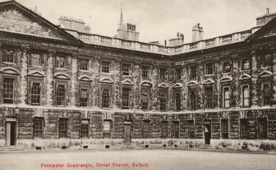 Peckwater Quadrangle, Christ Church, Oxford (černobílá fotografie) od English Photographer