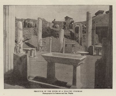 Peristyle domu bohatého Pompeje od English Photographer