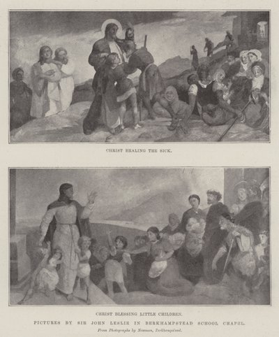 Obrázky sira Johna Leslieho v Berkhampstead School Chapel od English Photographer