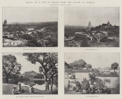 Poona, jako město útočiště před morem v Bombaji od English Photographer