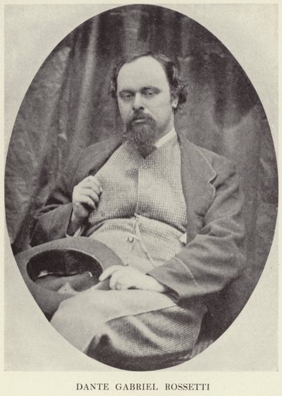 Portrét Dante Gabriel Rossetti od English Photographer