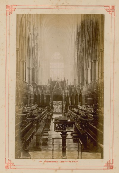 Pohlednice Choir of Westminster Abbey od English Photographer