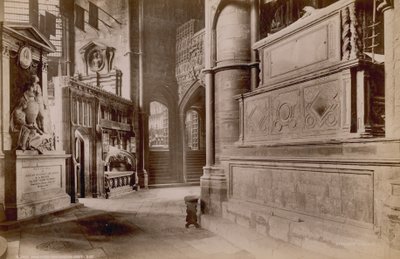 Pohlednice s obrázkem Choir Ambulatory ve Westminsterském opatství od English Photographer
