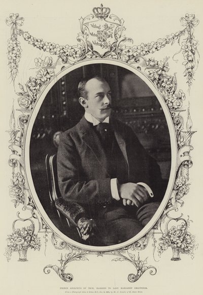 Princ Adolphus z Tecku, ženatý s lady Margaret Grosvenorovou od English Photographer