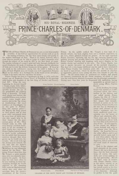 Princ Charles Dánský od English Photographer