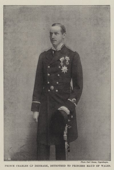 Princ Charles Dánský, zasnoubený s princeznou Maud z Walesu od English Photographer