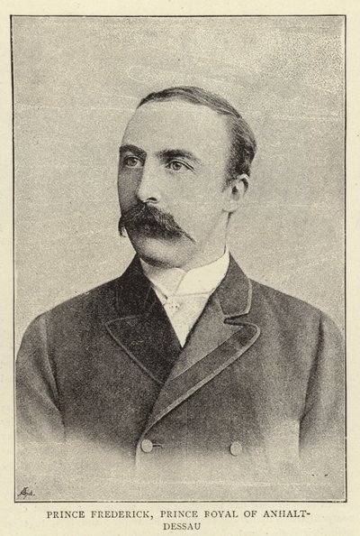 Princ Frederick, královský princ z Anhalt-Dessau od English Photographer