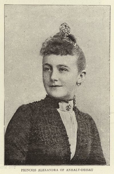 princezna Alexandra z Anhalt-Dessau od English Photographer