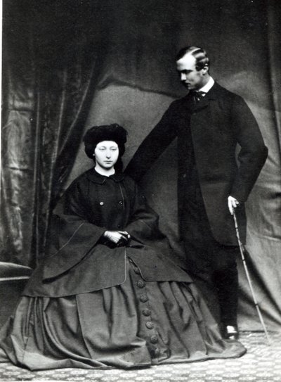 Princezna Alice a princ Ludwig z Hesenska, 1860 od English Photographer
