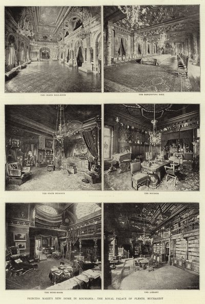 Nový domov princezny Marie v Rumunsku, královský palác Plesch, Bukurešť od English Photographer