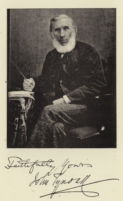 Profesor John Tyndall, PhD, LLD, DCL, FRS, unc od English Photographer