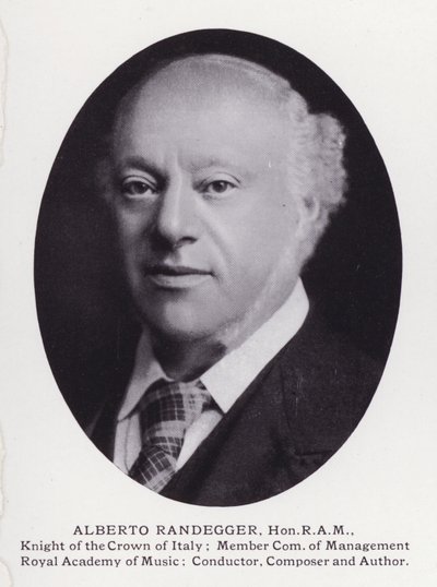 Významní muži Londýna: Alberto Randegger (černobílá fotografie) od English Photographer