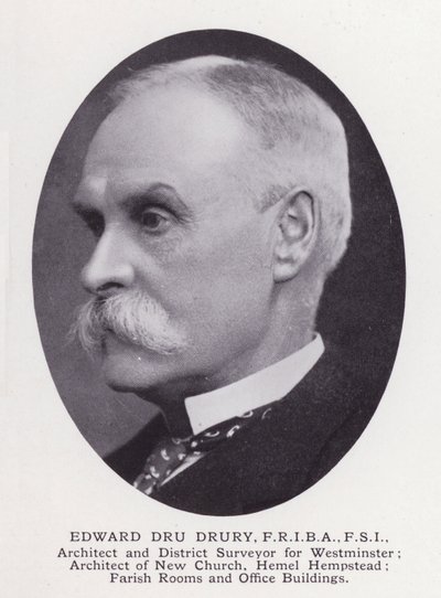 Významní muži Londýna: Edward Dru Drury (černobílá fotografie) od English Photographer