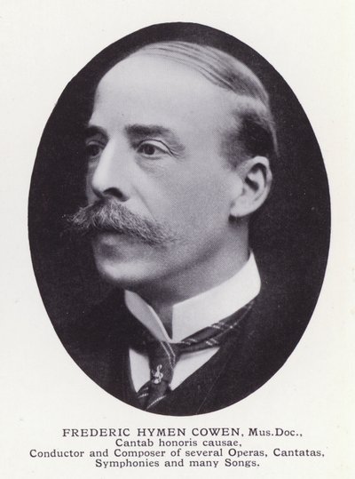 Významní muži Londýna: Frederic Hymen Cowen (čb fotografie) od English Photographer