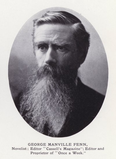 Významní muži Londýna: George Manville Fenn (černobílá fotografie) od English Photographer