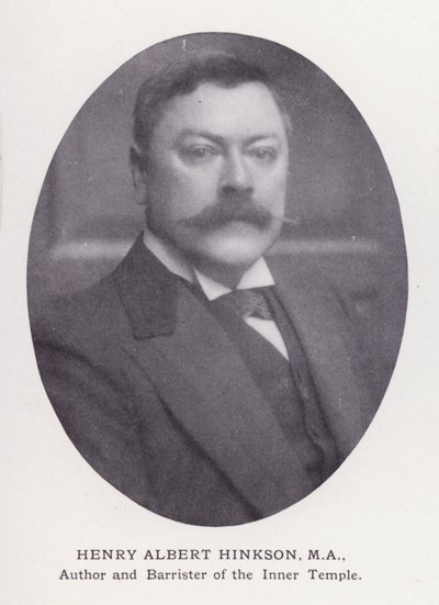 Významní muži Londýna: Henry Albert Hinkson (černobílá fotografie) od English Photographer