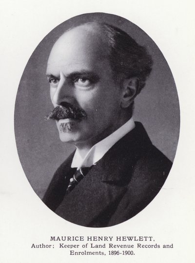 Významní muži Londýna: Maurice Henry Hewlett (černobílá fotografie) od English Photographer