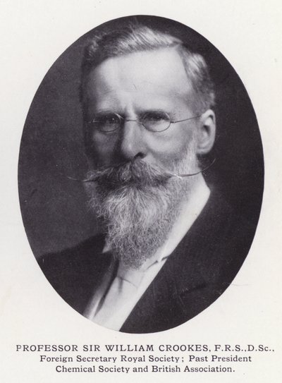 Významní muži Londýna: Profesor Sir William Crookes (černobílá fotografie) od English Photographer