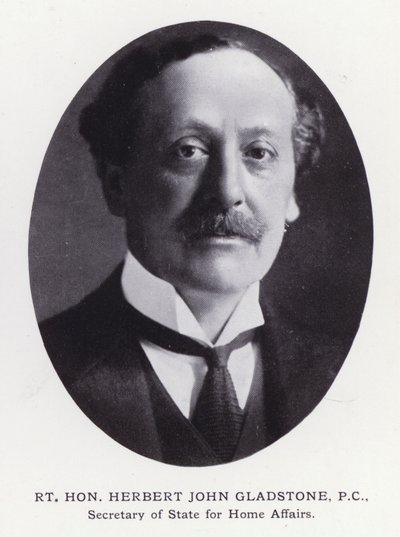 Významní muži Londýna: Herbert John Gladstone (čb fotografie) od English Photographer