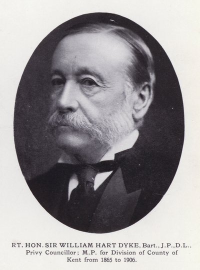 Významní muži Londýna: Rt Hon Sir William Hart Dyke (černobílá fotografie) od English Photographer