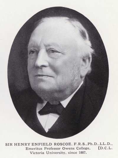 Významní muži Londýna: Sir Henry Enfield Roscoe (čb fotografie) od English Photographer