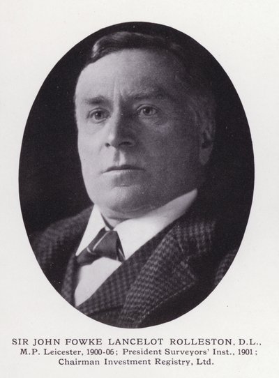 Významní muži Londýna: Sir John Fowke Lancelot Rolleston (černobílá fotografie) od English Photographer