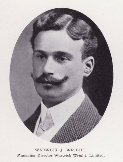 Prominent Men of London: Warwick J Wright (č/b foto) od English Photographer