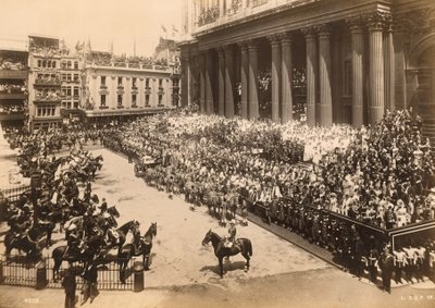 Královna Viktorie, průvod diamantového jubilea do St Pauls, 1897 od English Photographer