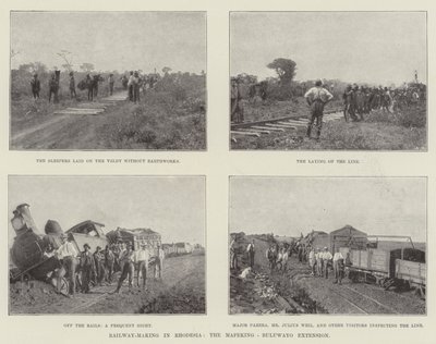 Výroba železnic v Rhodesii, rozšíření Mafeking-Bulawayo od English Photographer