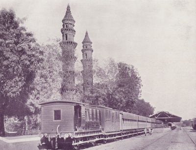 Železniční stanice a minarety, Ahmedabad od English Photographer