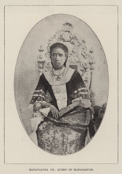 Ranavalona III, královna Madagaskaru od English Photographer