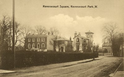 Ravenscourt Square, Ravenscourt Park, Londýn (černobílá fotografie) od English Photographer