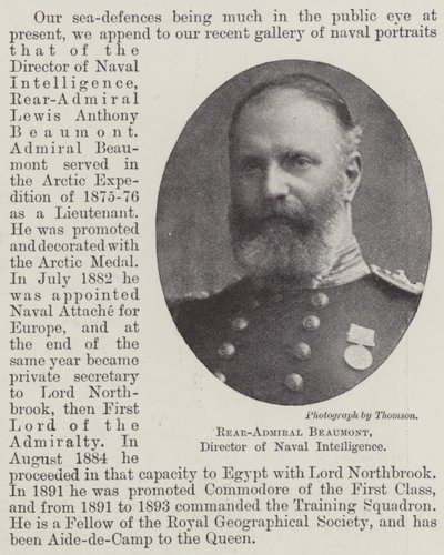 Kontraadmirál, Beaumont, ředitel námořní rozvědky od English Photographer