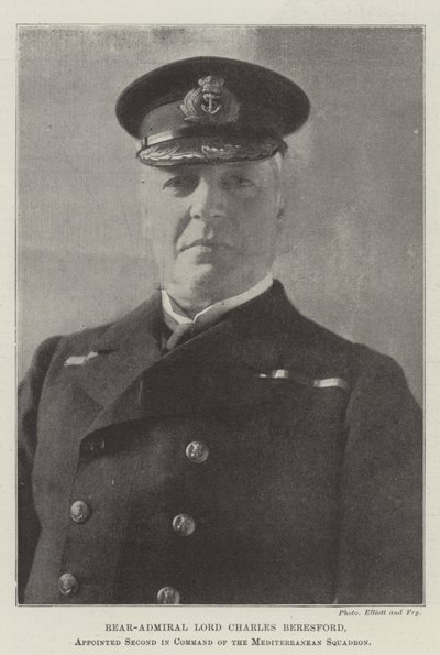 Kontraadmirál lord Charles Beresford, jmenován druhým ve velení středomořské eskadry od English Photographer