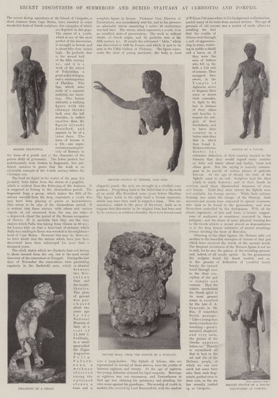 Nedávné objevy ponořených a pohřbených soch v Cerigotto a Pompejích od English Photographer