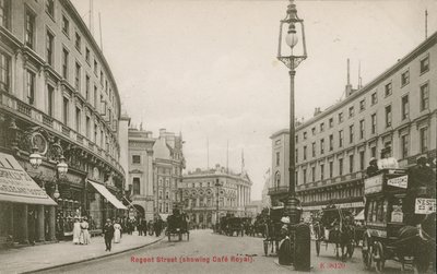 Regent Street, Londýn, ukazuje Cafe Royal od English Photographer