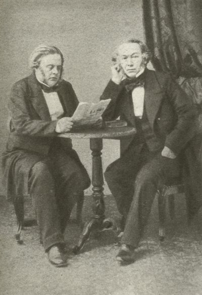 Richard Cobden (vlevo) a John Bright (vpravo) (černobílá fotografie) od English Photographer