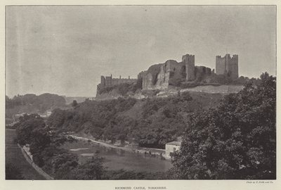 Hrad Richmond, Yorkshire od English Photographer