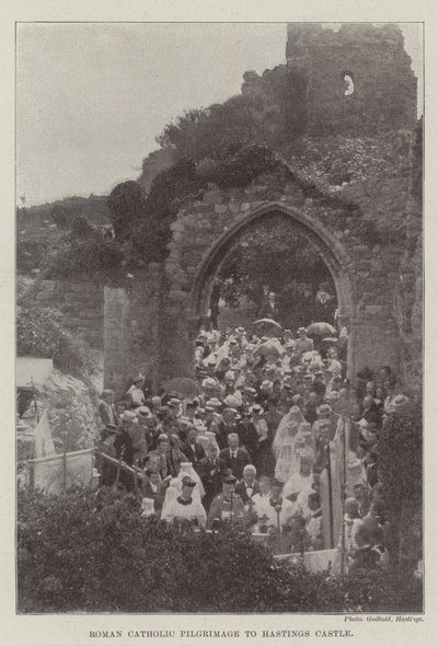 Římskokatolická pouť na hrad Hastings od English Photographer