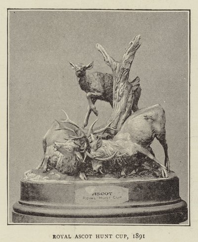 Royal Ascot Hunt Cup, 1891 od English Photographer