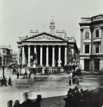 Royal Exchange, Threadneedle Street, City of London, 1880 od English Photographer